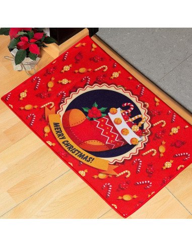 Tapete de Bienvenida Navideño importado al mayoreo en LHESH