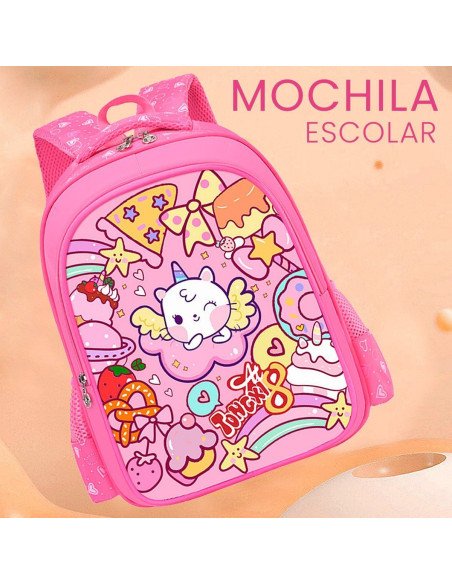 Mochila Escolar de gatito importada al mayoreo en LHESH