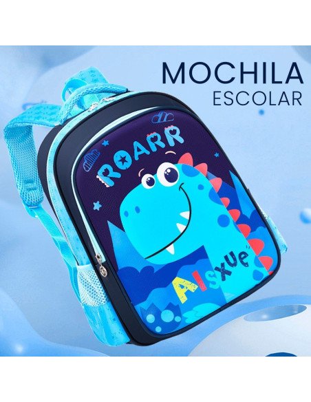 Mochila escolar con dinosaurio importada al mayoreo en LHESH