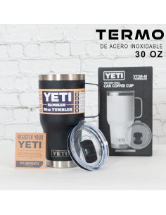 TERMO YETI 30 OZ NEGRO CON ASA HUA TANG 2