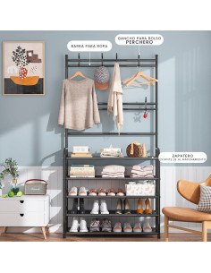 Perchero zapatero importado al mayoreo en LHESH 2