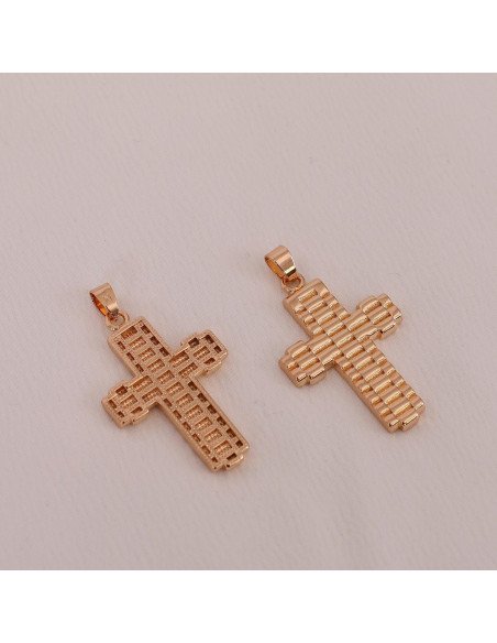 Dije colgante chapa laminado 18k d45 mod2 al mayoreo ofrece LHESH – ID 43855