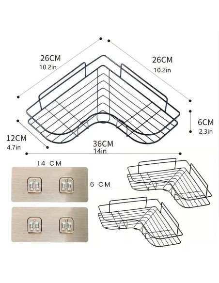 Repisa de esquina Acero Inoxidable importado al mayoreo en LHESH