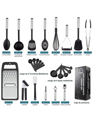 Juego de Utensilios de cocina importados al mayoreo en LHESH