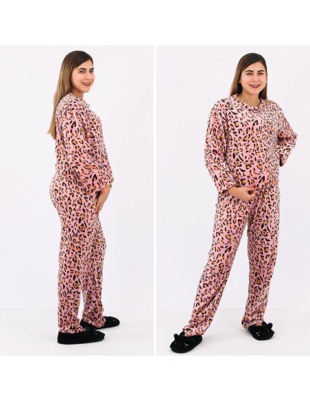 Pijama peluche para dama al mayoreo en LHESH