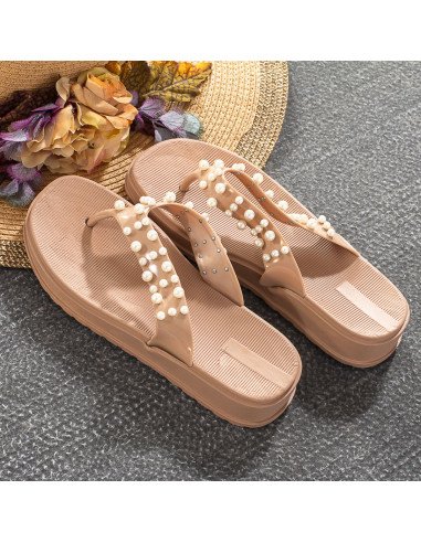 Sandalias de plástico para dama importadas al mayoreo en LHESH