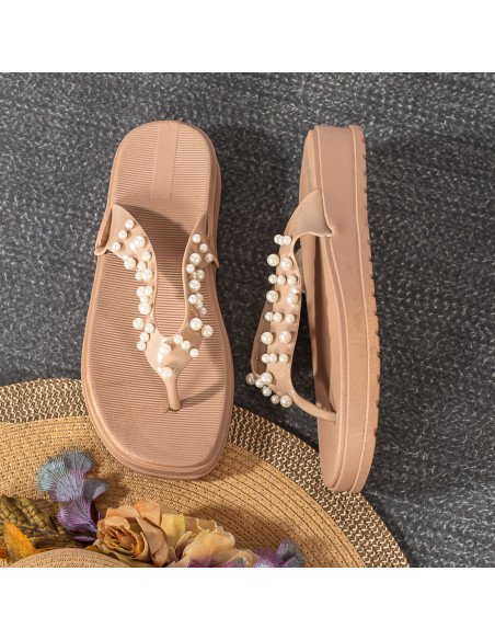 Sandalias de plástico para dama importadas al mayoreo en LHESH