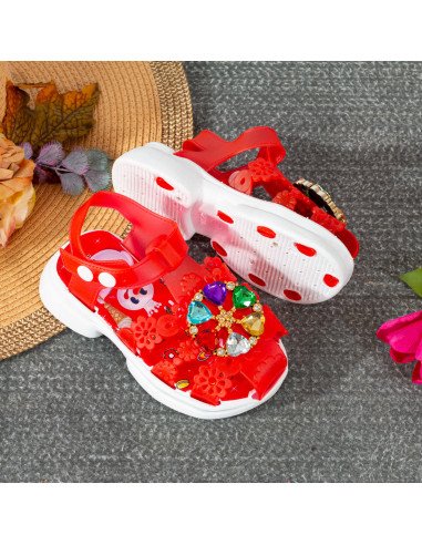 Sandalias al Mayoreo Disponibles en LHESH – Compra Exclusiva - ID 43450 rojo