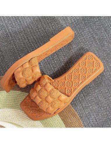 Mayoreo LHESH, Sandalias Únicas para Dama - ID 43471 naranja