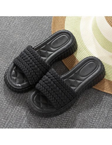 Sandalia para dama - 22/25, ID 44232 negro