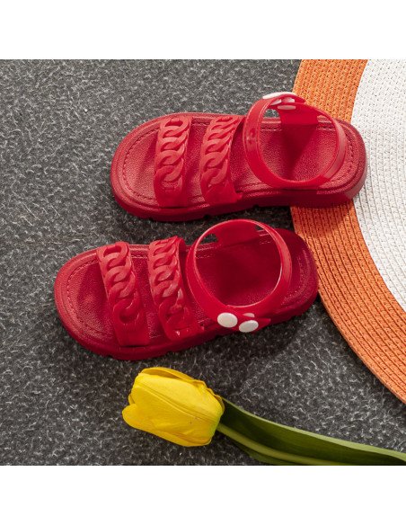 Sandalia para niña al mayoreo en LHESH - ID 43494 rojos