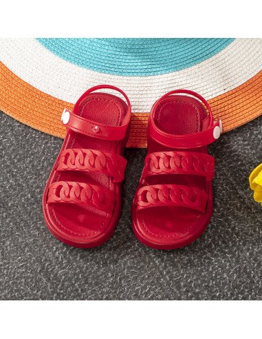 Sandalia para niña al mayoreo en LHESH - ID 43494 rojos