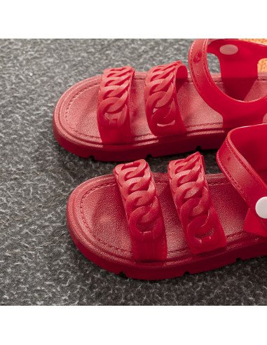 Sandalia para niña al mayoreo en LHESH - ID 43491 rojos