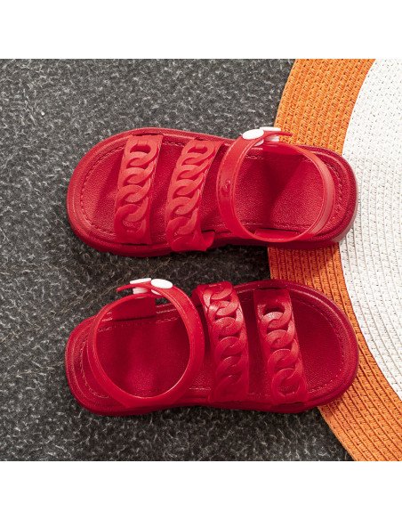 Sandalia para niña al mayoreo en LHESH - ID 43491 rojos