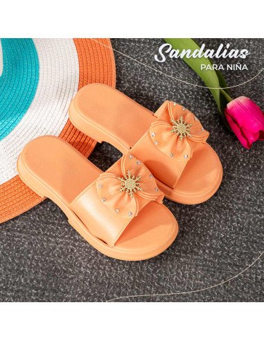 mayoreo de sandalia para niña  en LHESH - ID 43481 naranja