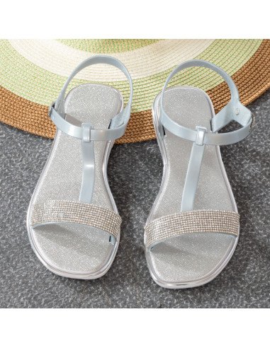 Mayoreo sandalias para dama en LHESH - ID 43487 plata