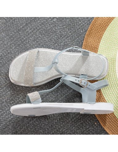 Mayoreo sandalias para dama en LHESH - ID 43487 plata