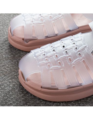 Mayoreo sandalias cómodas y duraderas en LHESH - Óptimo para comercio - ID 43439 rosa/transp