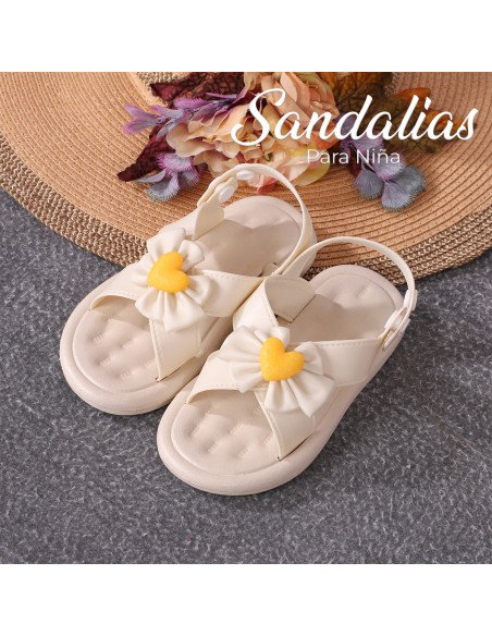 Mayoreo sandalias elegantes para niña en LHESH - ID 43506 beige