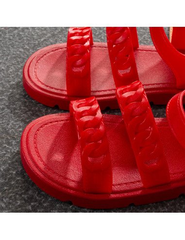 Sandalia para niña al mayoreo en LHESH - ID 43497 rojos