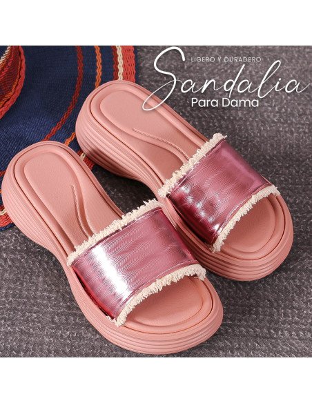 Sandalias doradas para mujer al mayoreo en LHESH