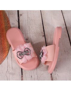 Sandalias con moño para niña al mayoreo en LHESH 2