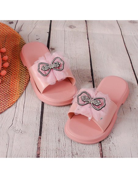Sandalias con moño para niña al mayoreo en LHESH