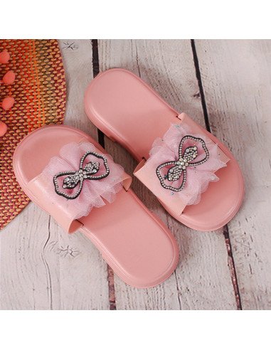 Sandalias con moño para niña al mayoreo en LHESH