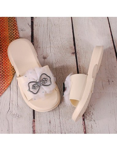 Sandalias con moño para niña al mayoreo en LHESH