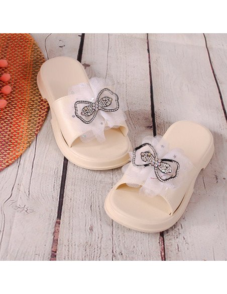 Sandalias con moño para niña al mayoreo en LHESH