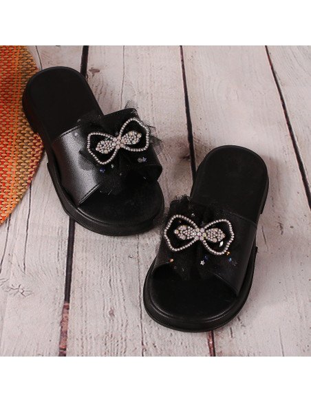 Sandalias con moño para niña al mayoreo en LHESH