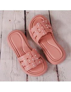 Sandalias con perlas para niña al mayoreo en LHESH