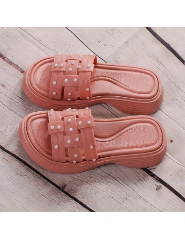 Sandalias con perlas para niña al mayoreo en LHESH