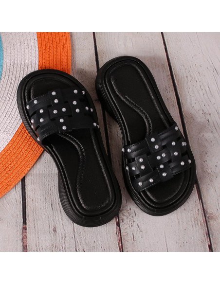 Sandalias con perlas para niña al mayoreo en LHESH