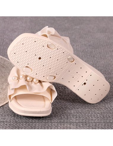 Sandalias con perlas para dama al mayoreo en LHESH