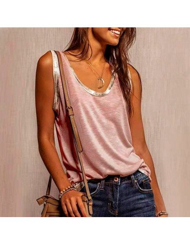 Moda plus blusa sin mangas para dama al mayoreo ofrece LHESH – ID 43600