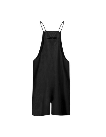 Moda plus jumpsuit holgado de tirantes para dama al mayoreo ofrece LHESH - ID 43569 negro