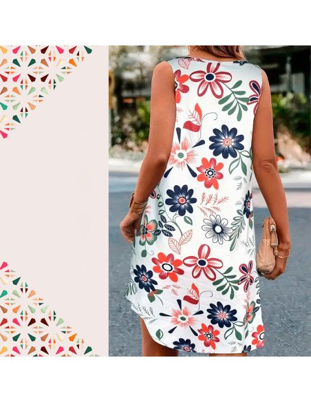 Moda plus vestido para dama al mayoreo ofrece LHESH – ID 43620 blanco