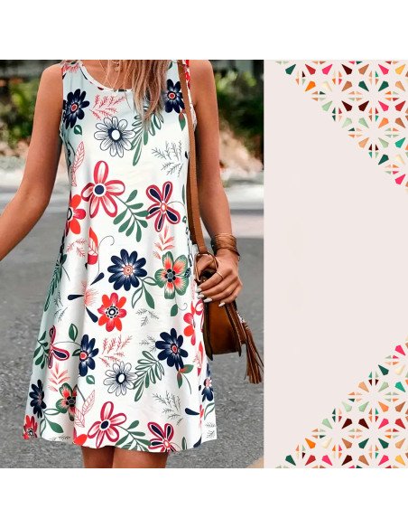 Moda plus vestido para dama al mayoreo ofrece LHESH – ID 43620 blanco