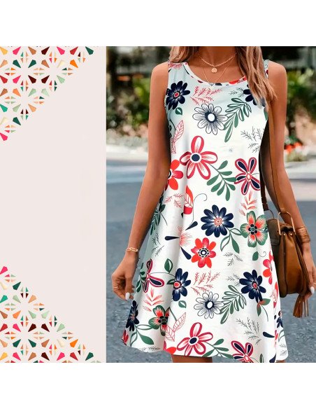 Moda plus vestido para dama al mayoreo ofrece LHESH – ID 43620 blanco