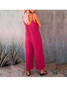 Moda plus jumpsuit para dama al mayoreo ofrece LHESH - ID 43534 magenta 2