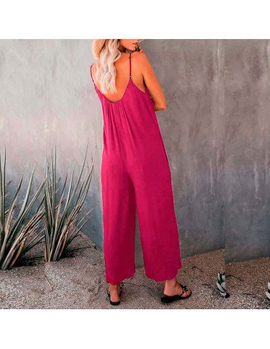 Moda plus jumpsuit para dama al mayoreo ofrece LHESH - ID 43534 magenta