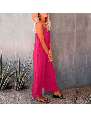 Moda plus jumpsuit para dama al mayoreo ofrece LHESH - ID 43534 magenta