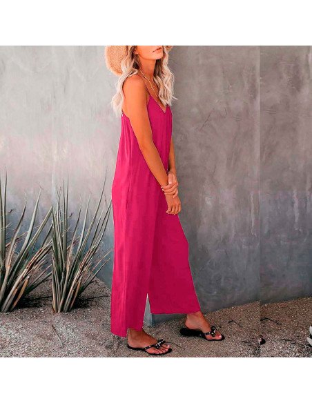 Moda plus jumpsuit para dama al mayoreo ofrece LHESH - ID 43534 magenta