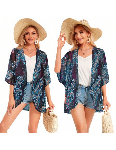 Moda plus kimono para dama al mayoreo ofrece LHESH - ID 43606