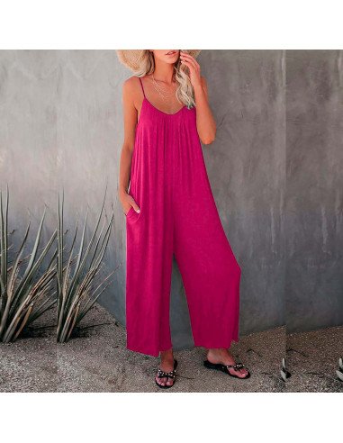 Moda plus jumpsuit para dama al mayoreo ofrece LHESH - ID 43534 magenta