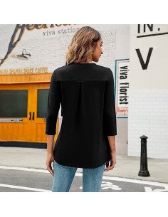 Mayoreo de ropa importada, moda plus blusa para dama - ID 43545 2