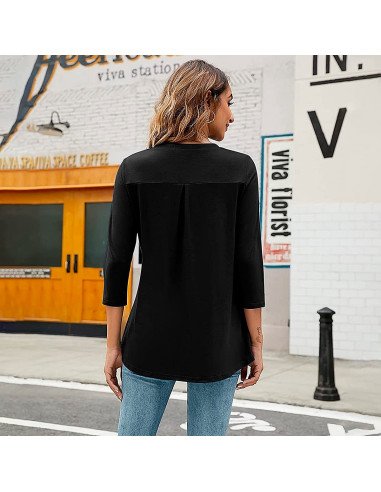 Mayoreo de ropa importada, moda plus blusa para dama - ID 43545