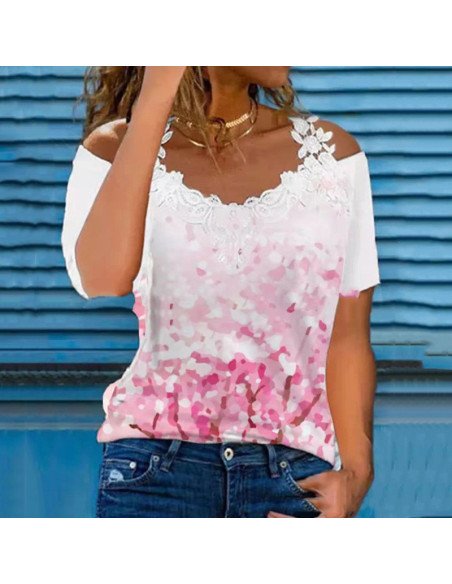 Mayoreo de ropa importada, moda plus blusa para dama - ID 43582