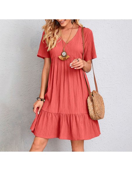 Mayoreo de ropa importada, moda plus vestido para dama - ID 43626